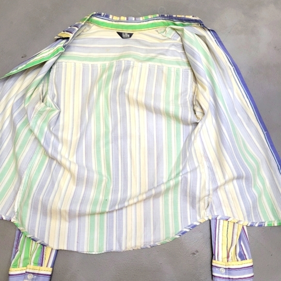 [EUC] Bright Stripe Blouse Size S - Picture 8 of 9